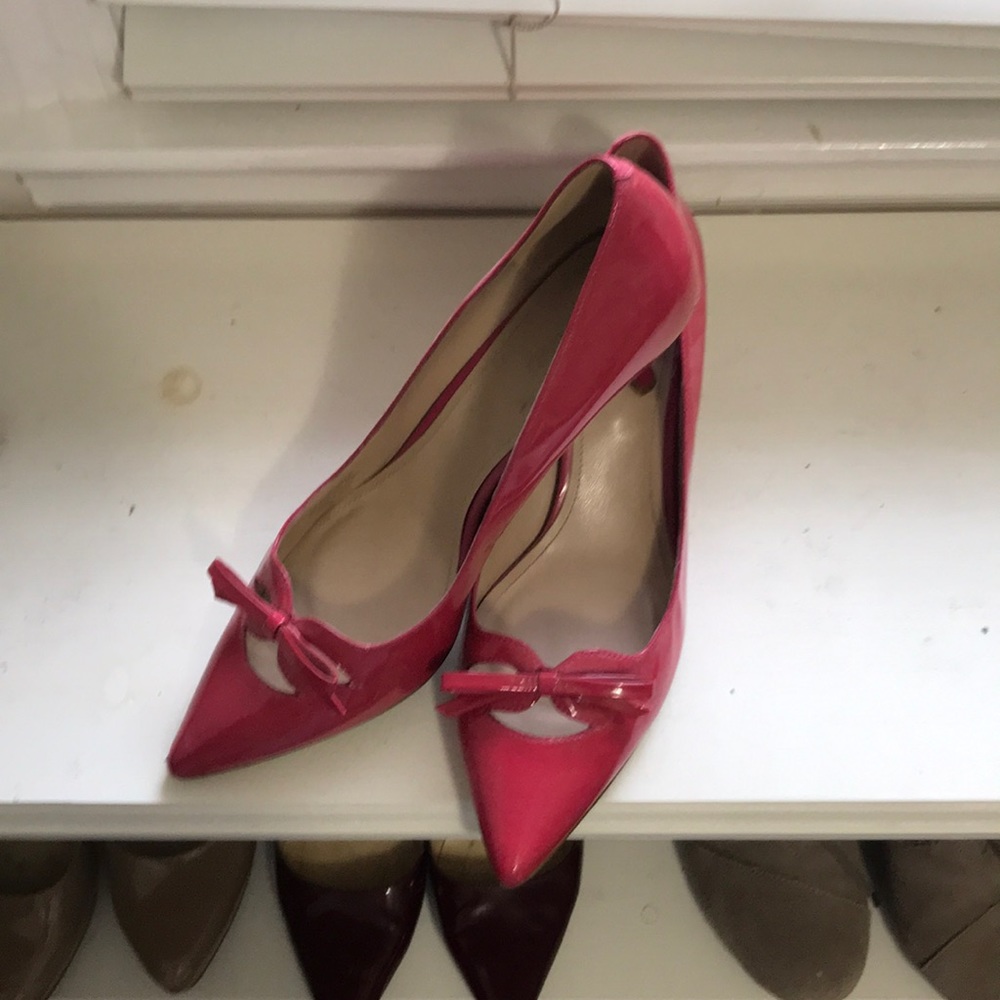 Joan & David shoes. Pink patent leather.